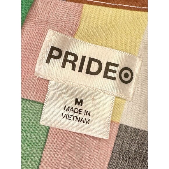 Target PRIDE Rainbow Short Sleeve 100% Cotton Oversized Skater Dress Size M EUC! - Picture 4 of 5